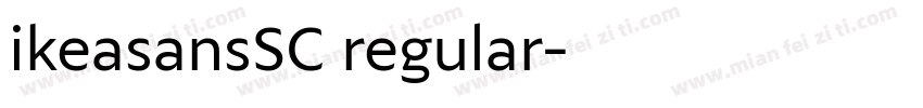 ikeasansSC regular字体转换